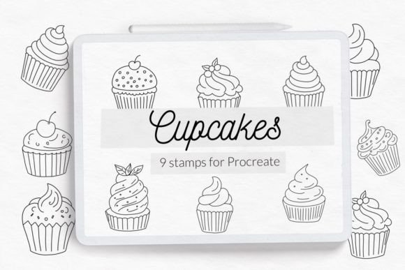 Cupcake Stamps Doodle Procreate: Elevate Your Digital Art with Sweet Details