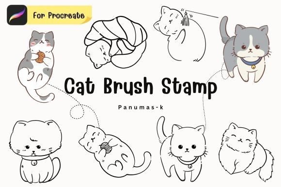 Evaluating the Procreate Brush Samp Cute Cat Graphic