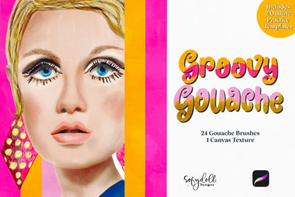 Groovy Gouache for Procreate: Mastering Textured Digital Art
