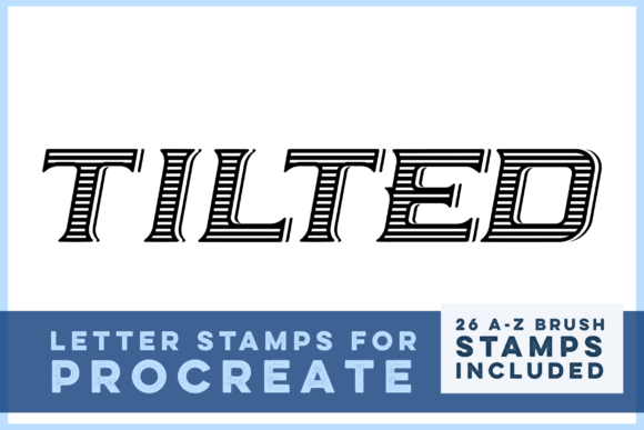 Mastering Tilted Vintage Letter Stamps: A Guide to Procreate Brush Sets for Creative Typography