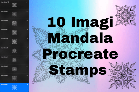 Unlock Creative Potential with 10 Imagi Mandala Procreate Stamps