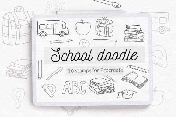 Unlocking Creative Potential with School Doodle Procreate Stamps